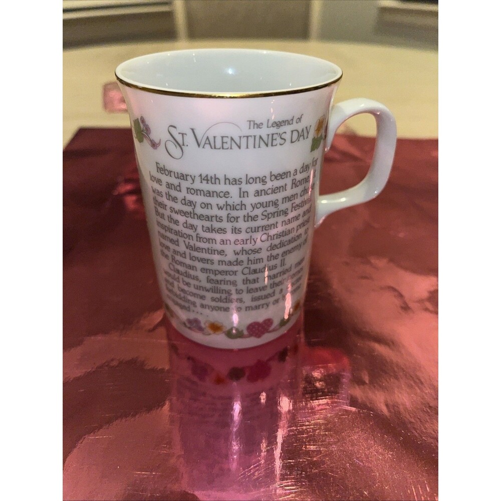VTG Papel Story Mug The Legend Of Valentine’s Day Mug Cup Coffee Tea Japan RARE!